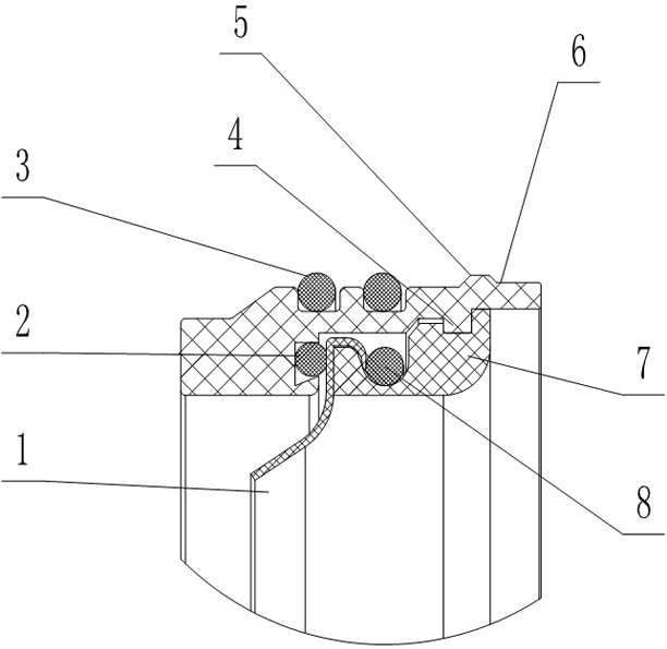 Glove assembly for glove box and glove fixing ring