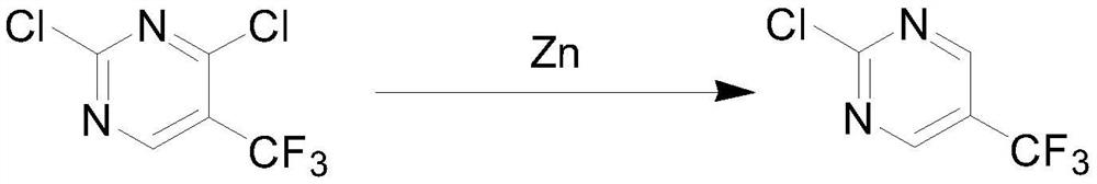 A kind of synthetic method of 2-fluoro-5-trifluoromethylpyrimidine