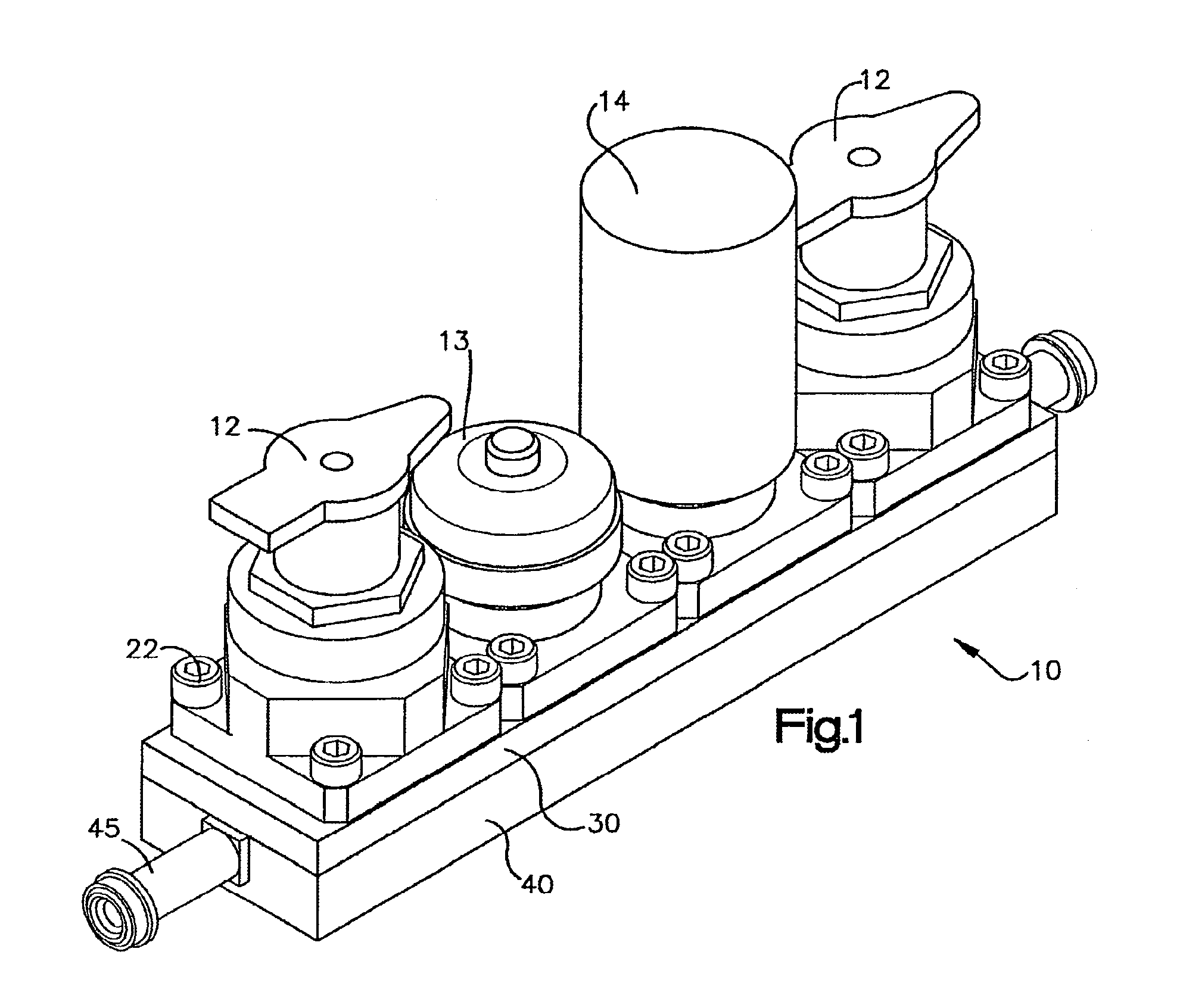 Modular surface mount manifold assemblies