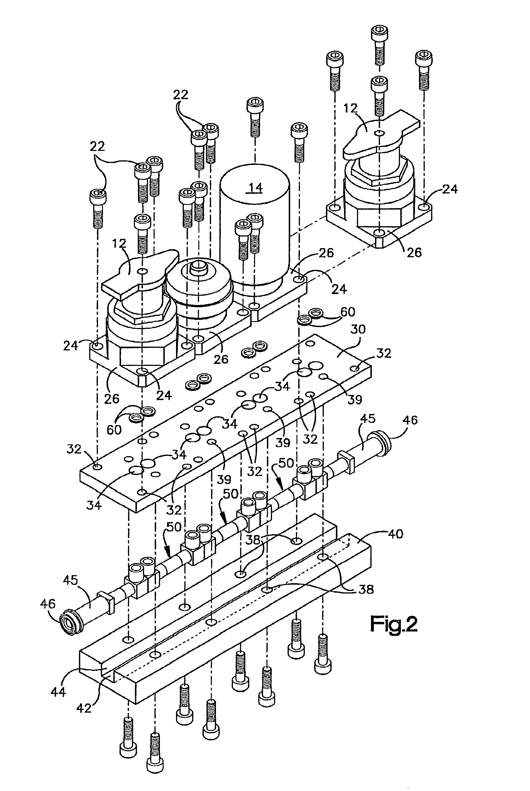 Modular surface mount manifold assemblies