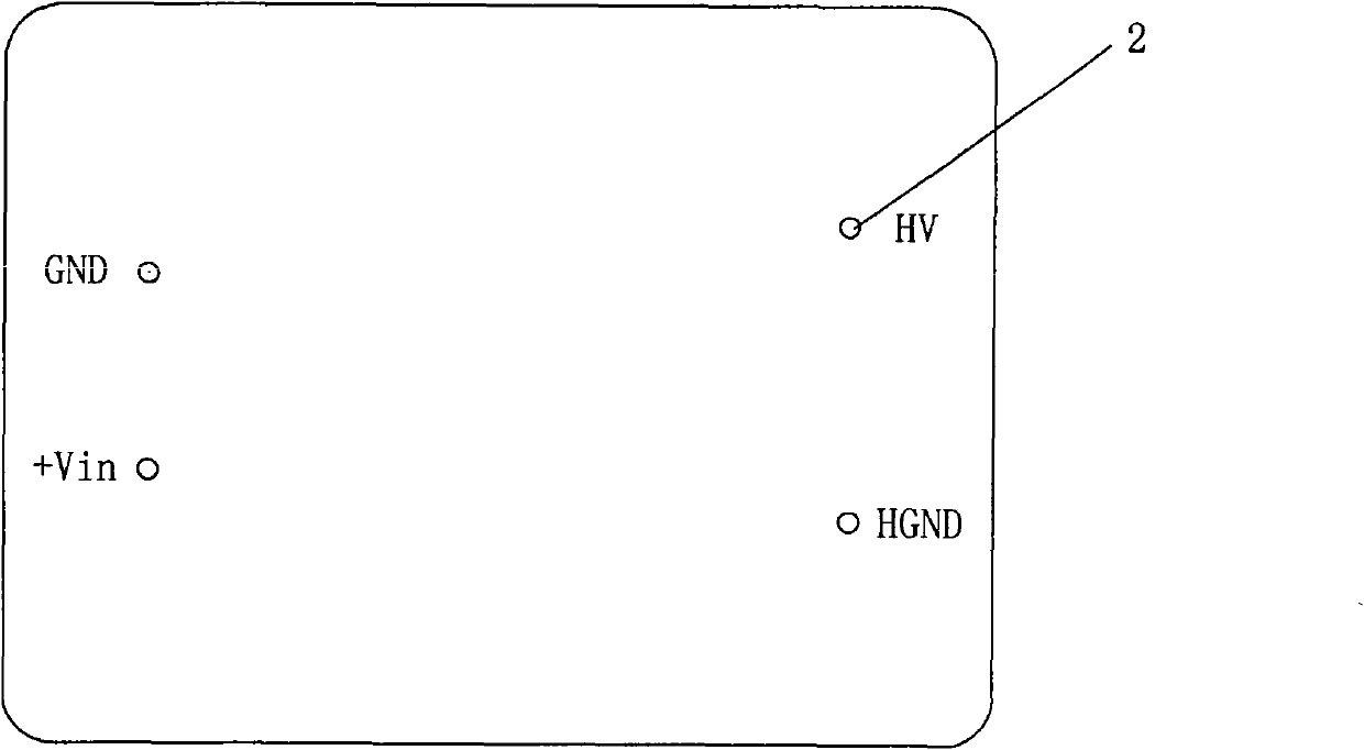 Fixed-output isolation high-voltage power supply module