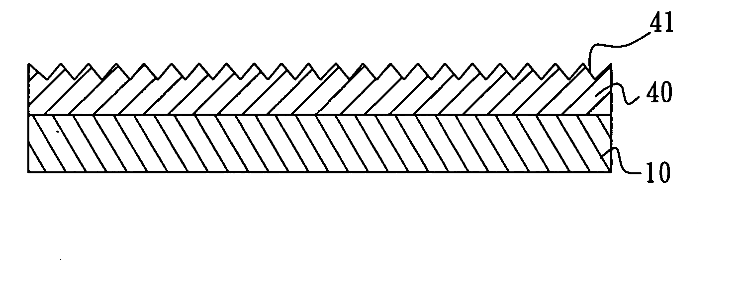 Method for forming fine lines on gas permeable and moisture absorptive material