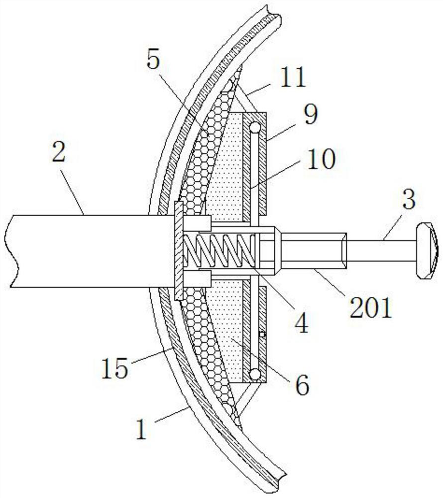 A double-axis centering LED lamp foot automatic cutting device