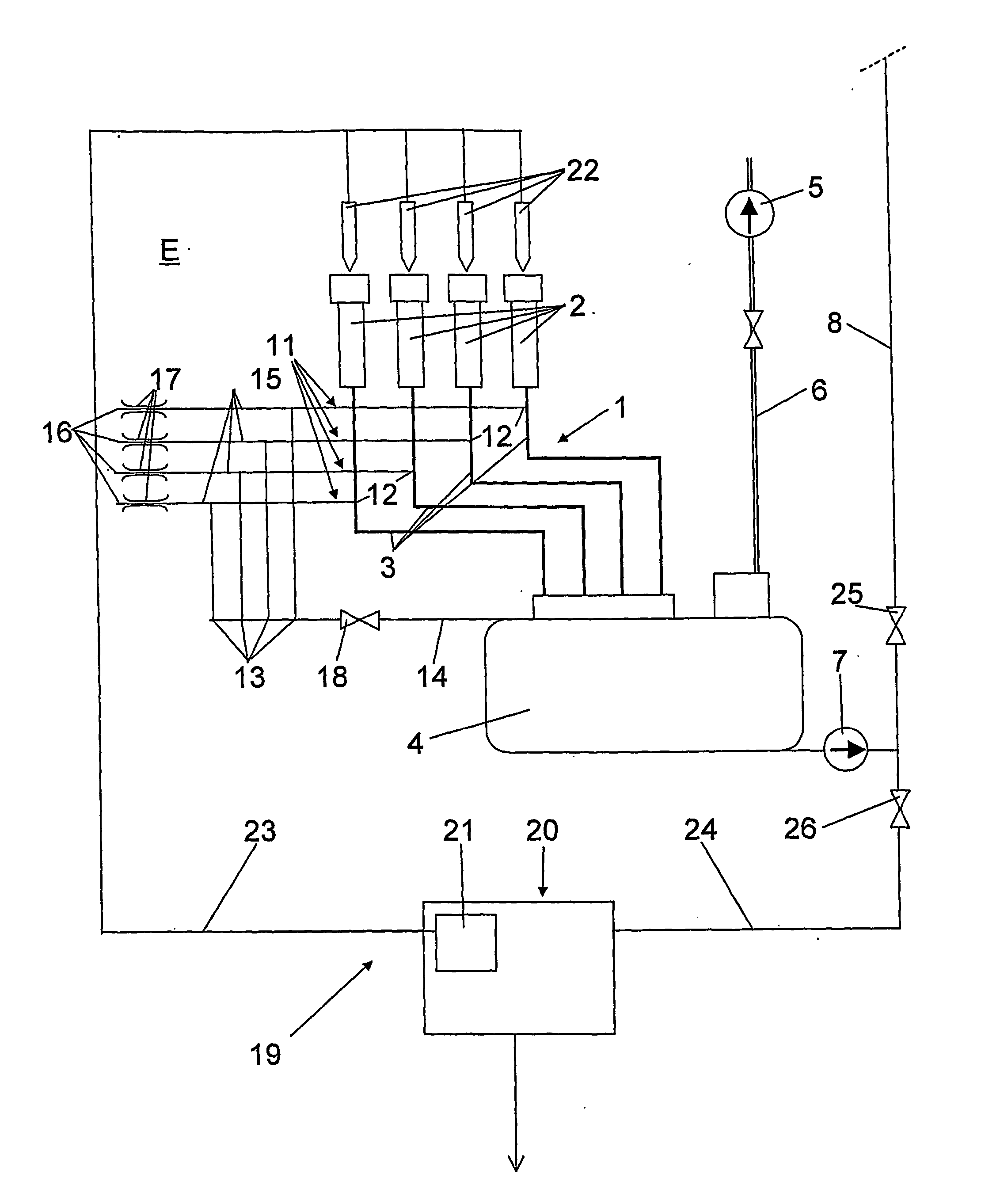 Milking device and a method of handling a milking device