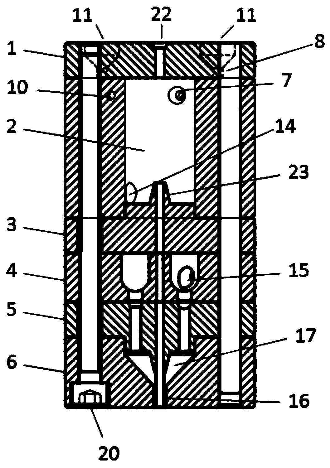 Spinneret for preparing enhanced hollow fiber membrane, membrane preparation method and hollow fiber membrane