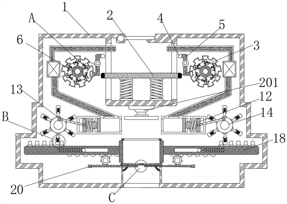 Automatic horizontal extrusion device for clay sand molding