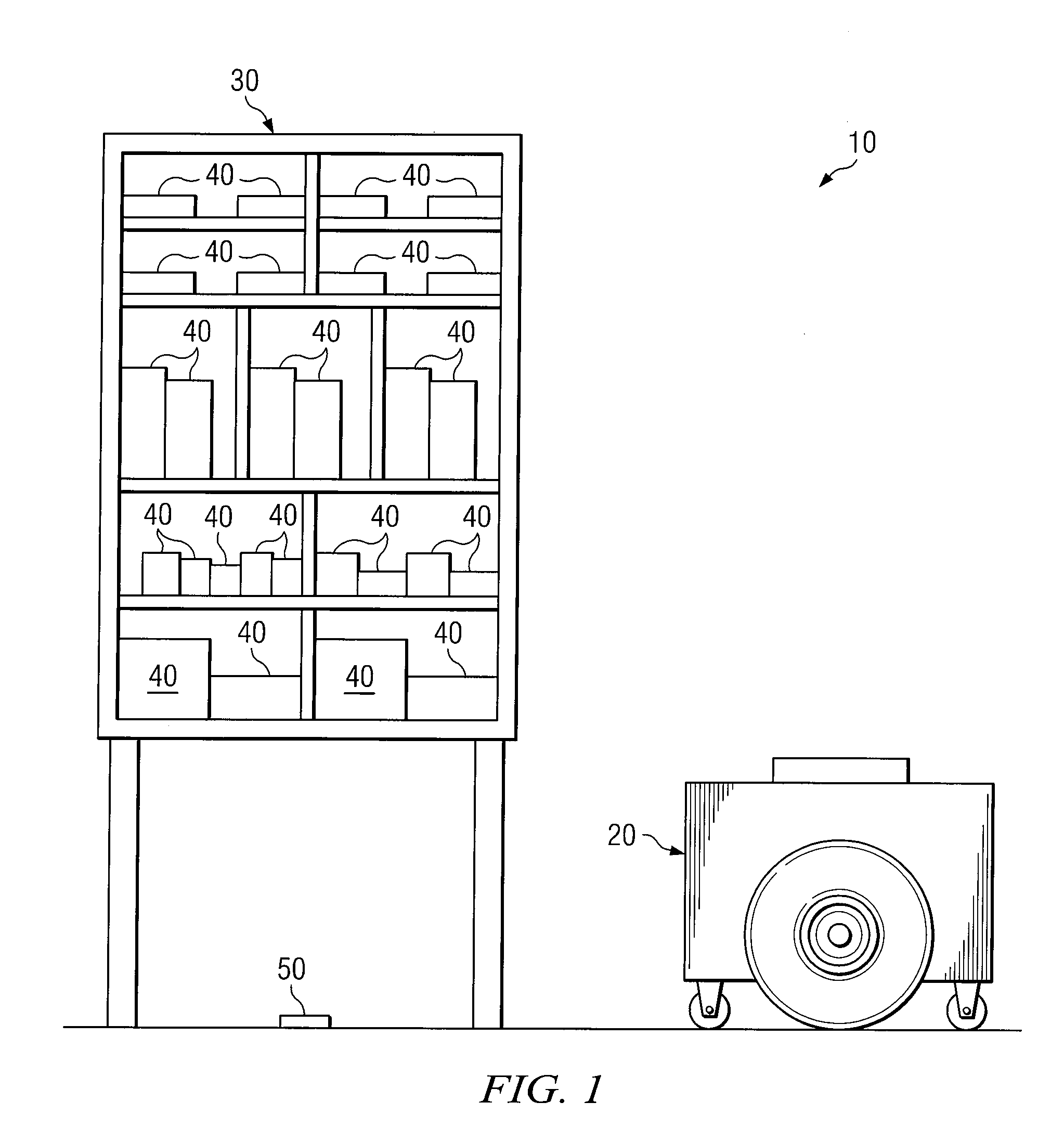 Method and system for transporting inventory items