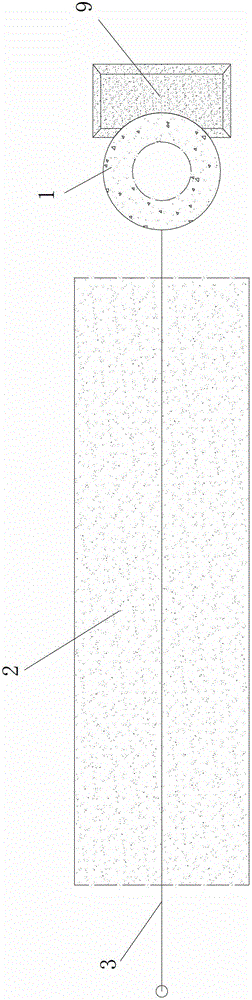 Method for removing reinforced concrete chimney