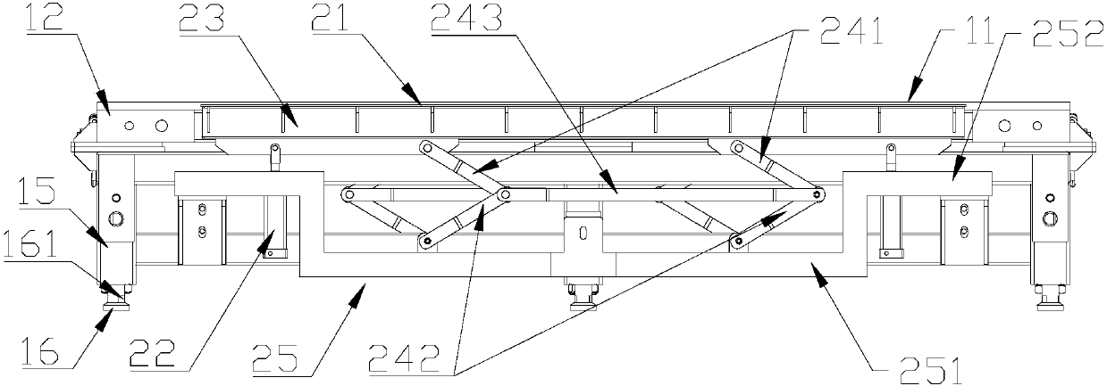 Integrated maintenance and detection platform of side wall framework