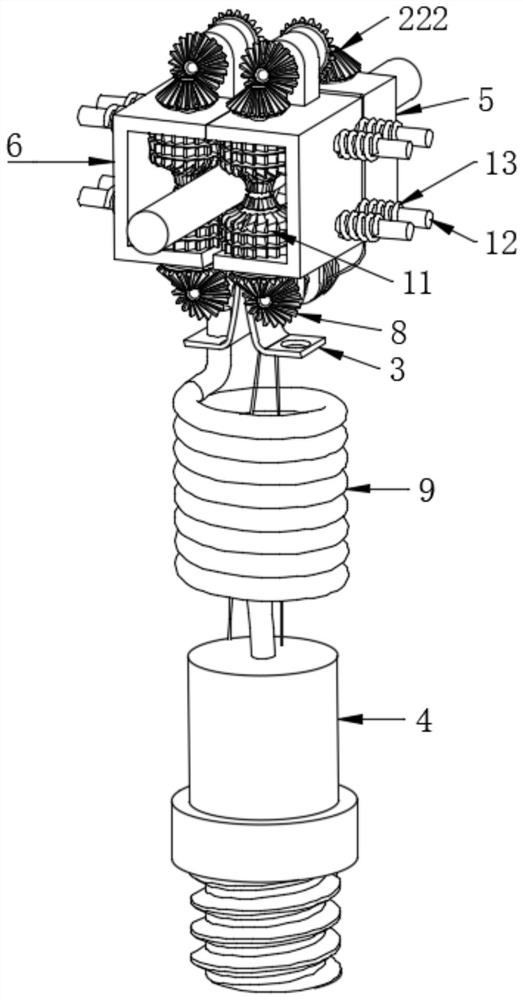 Transmission line debris removal device