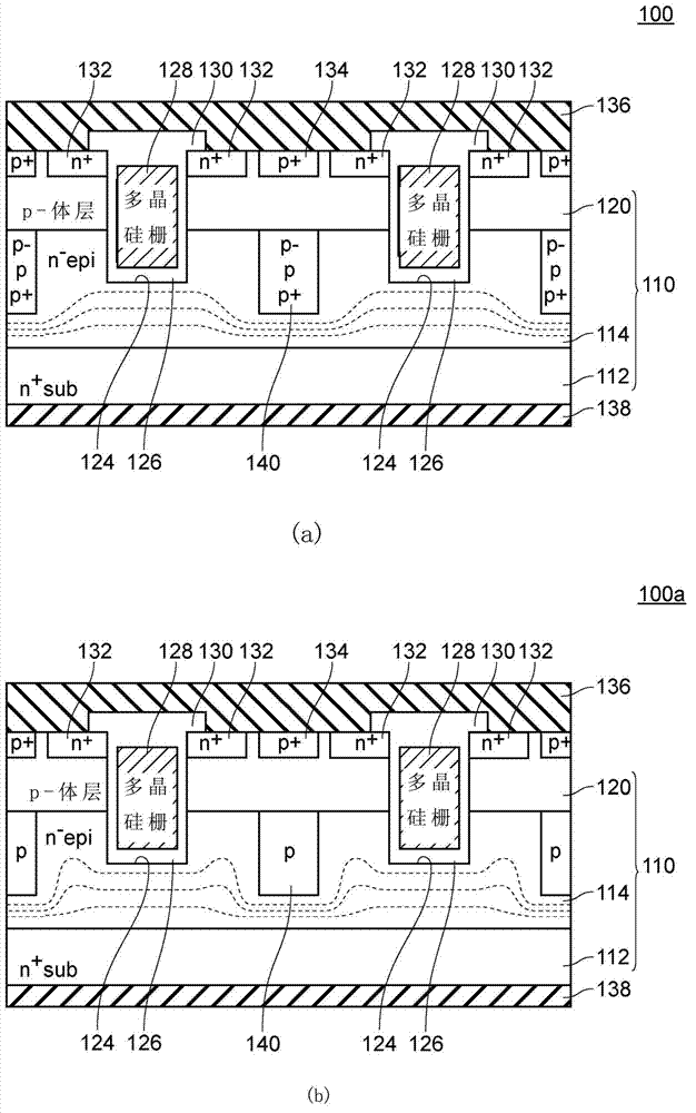 Trench gate power semiconductor device and method for manufacturing same