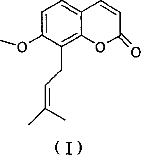 Application of cnidium fruit element in the preparing process of medicine for preventing and treating Sexual dysfunction