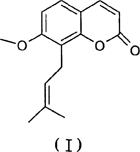 Application of cnidium fruit element in the preparing process of medicine for preventing and treating Sexual dysfunction