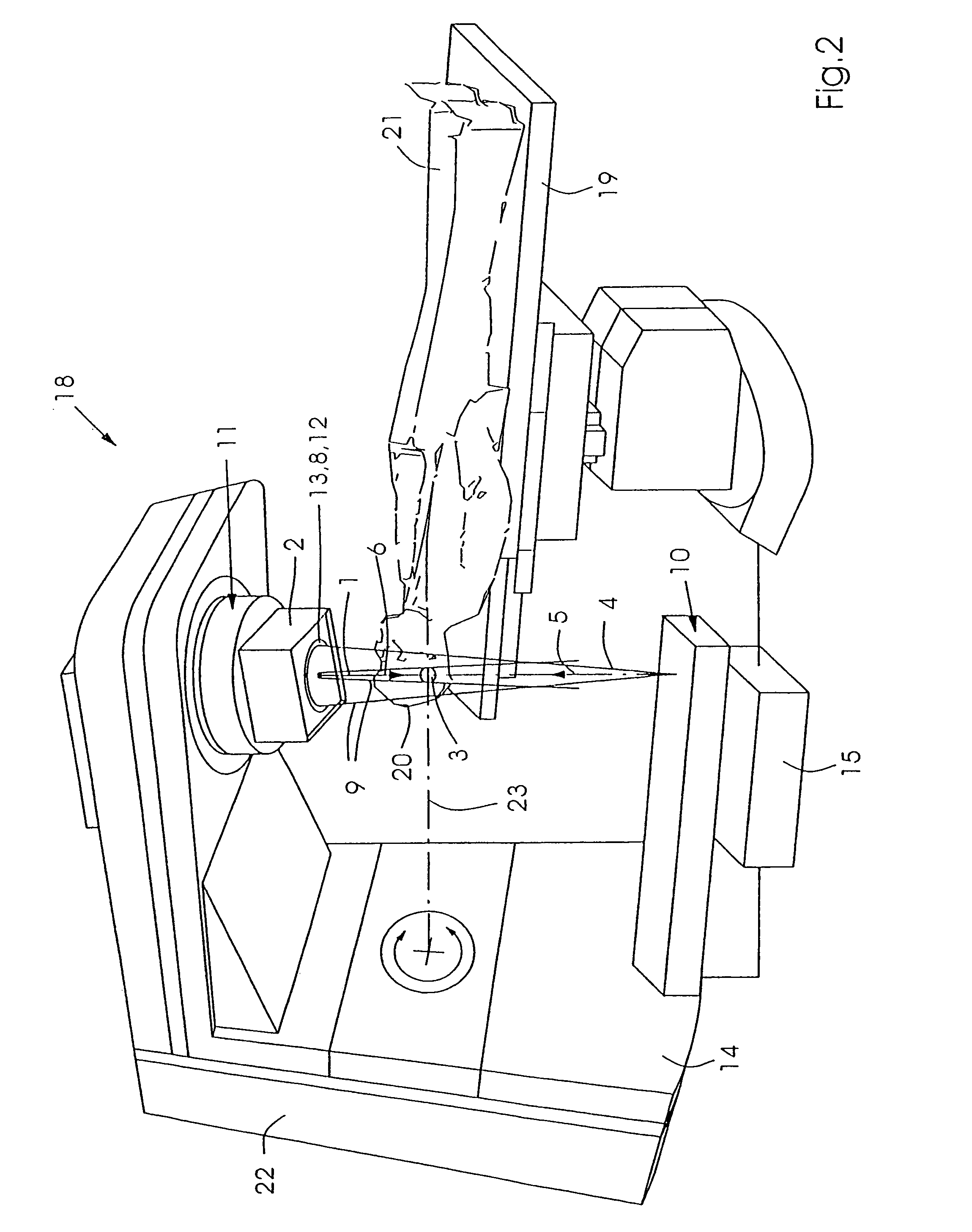 Device for performing and verifying a therapeutic treatment and corresponding computer program and control method