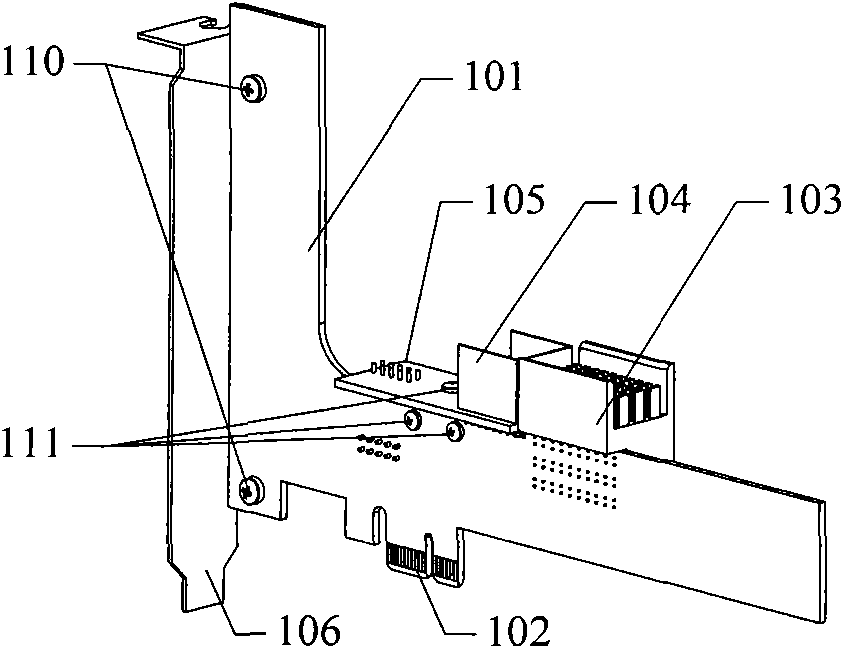 Adapter card from PCI (Peripheral Component Interconnect) Express X1 to CPCI (Compact Peripheral Component Interconnect) Express X1