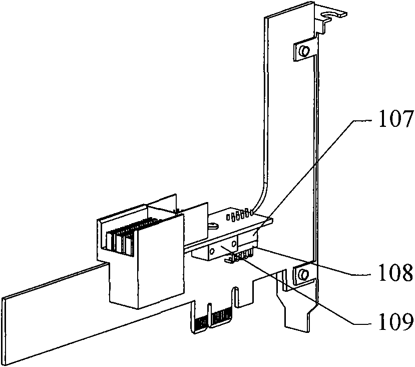 Adapter card from PCI (Peripheral Component Interconnect) Express X1 to CPCI (Compact Peripheral Component Interconnect) Express X1