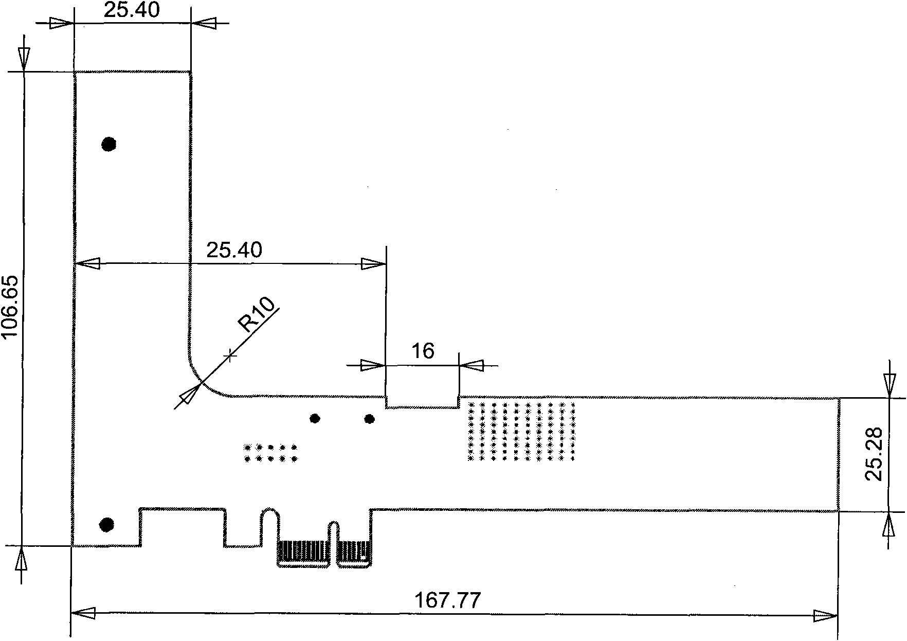 Adapter card from PCI (Peripheral Component Interconnect) Express X1 to CPCI (Compact Peripheral Component Interconnect) Express X1