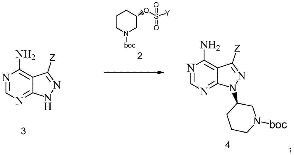 Preparation method of Ibrutinib intermediate