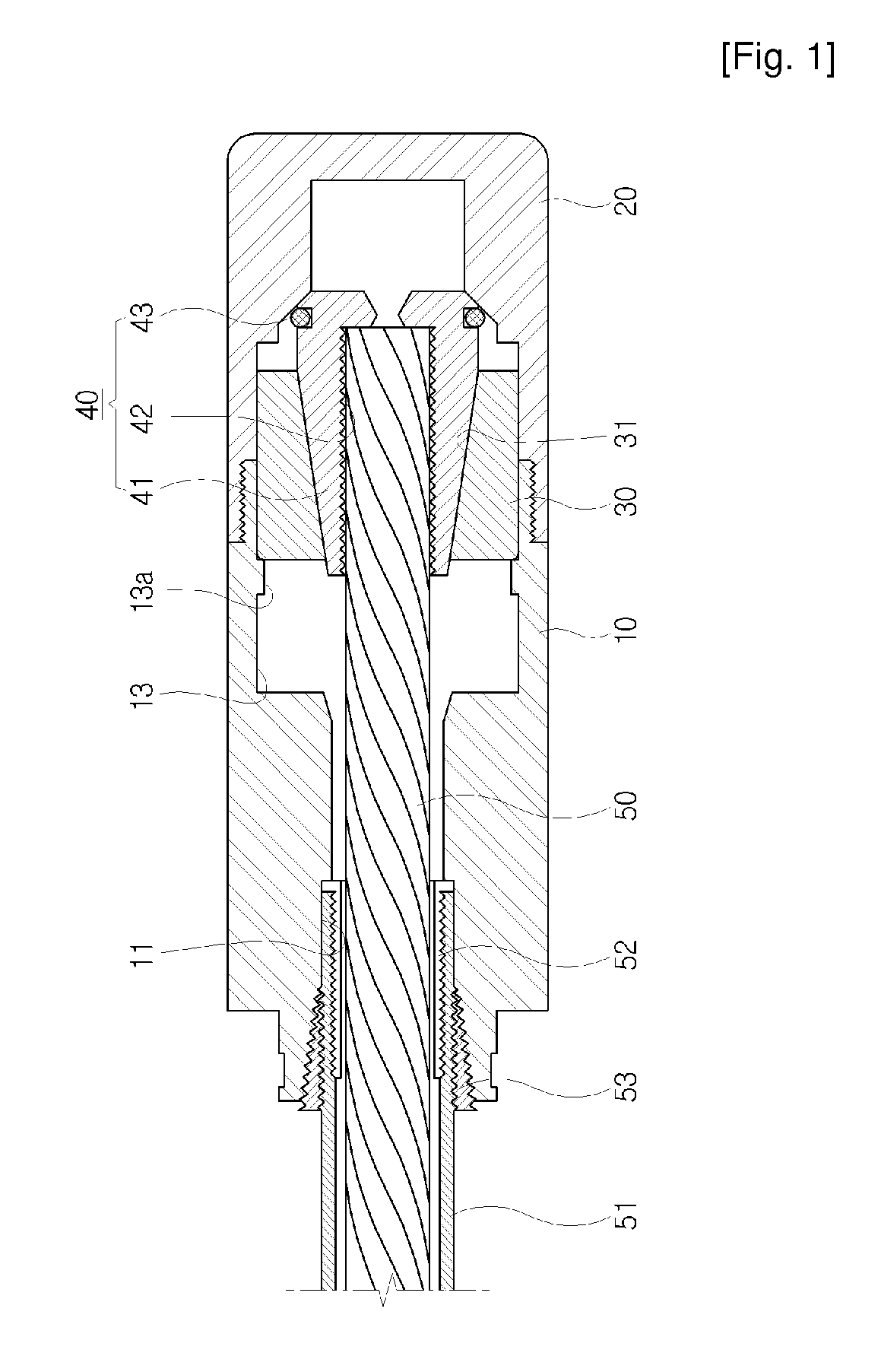 Internal Fixer For Anchor Having Releasable Tensioning Steel Wire