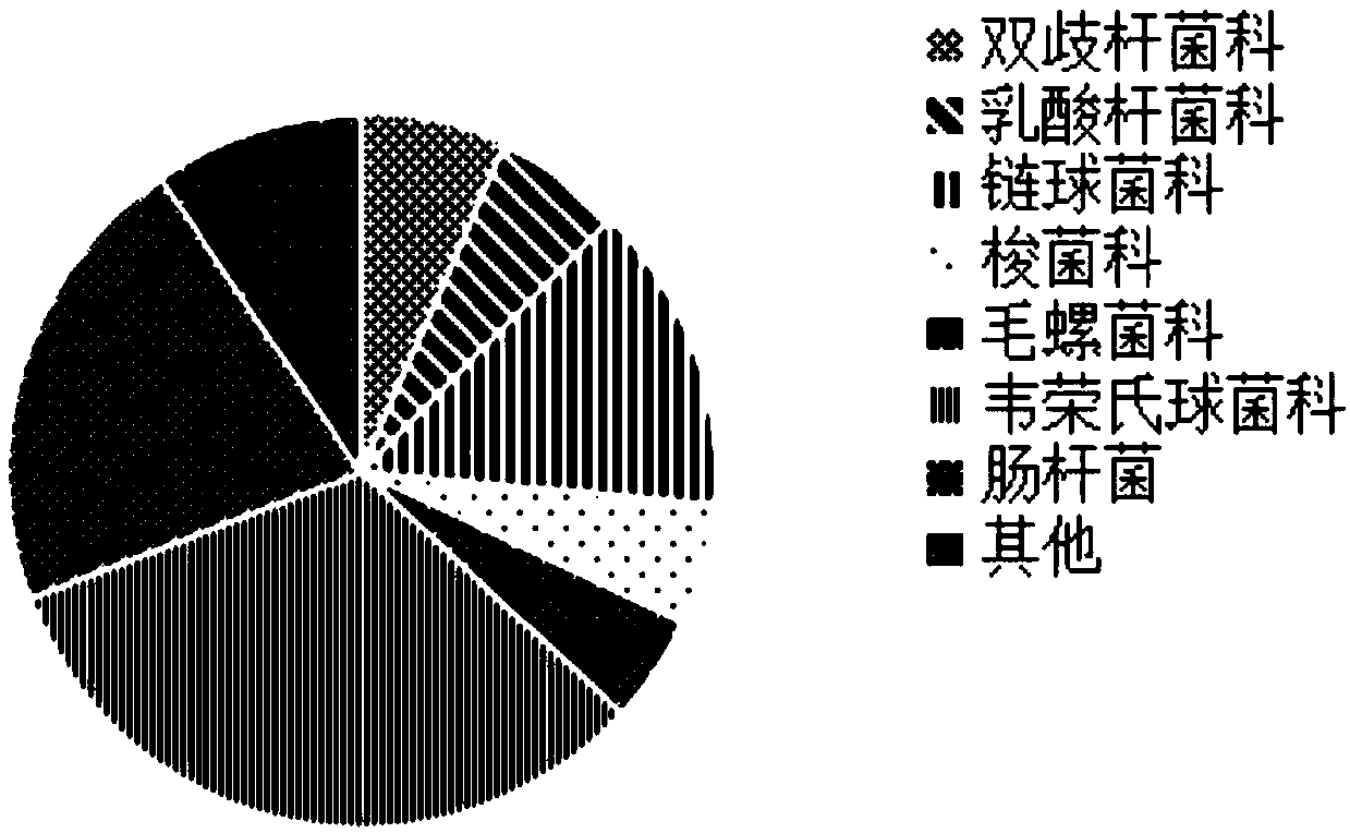 Breast milk oligosaccharide composition for improving intestinal flora abundance and fecal odor of infants and application thereof