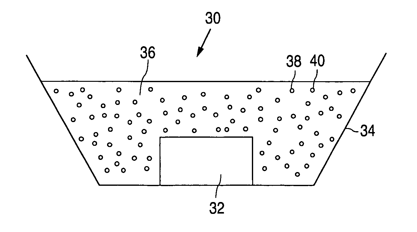 Light-emitting devices utilizing nanoparticles