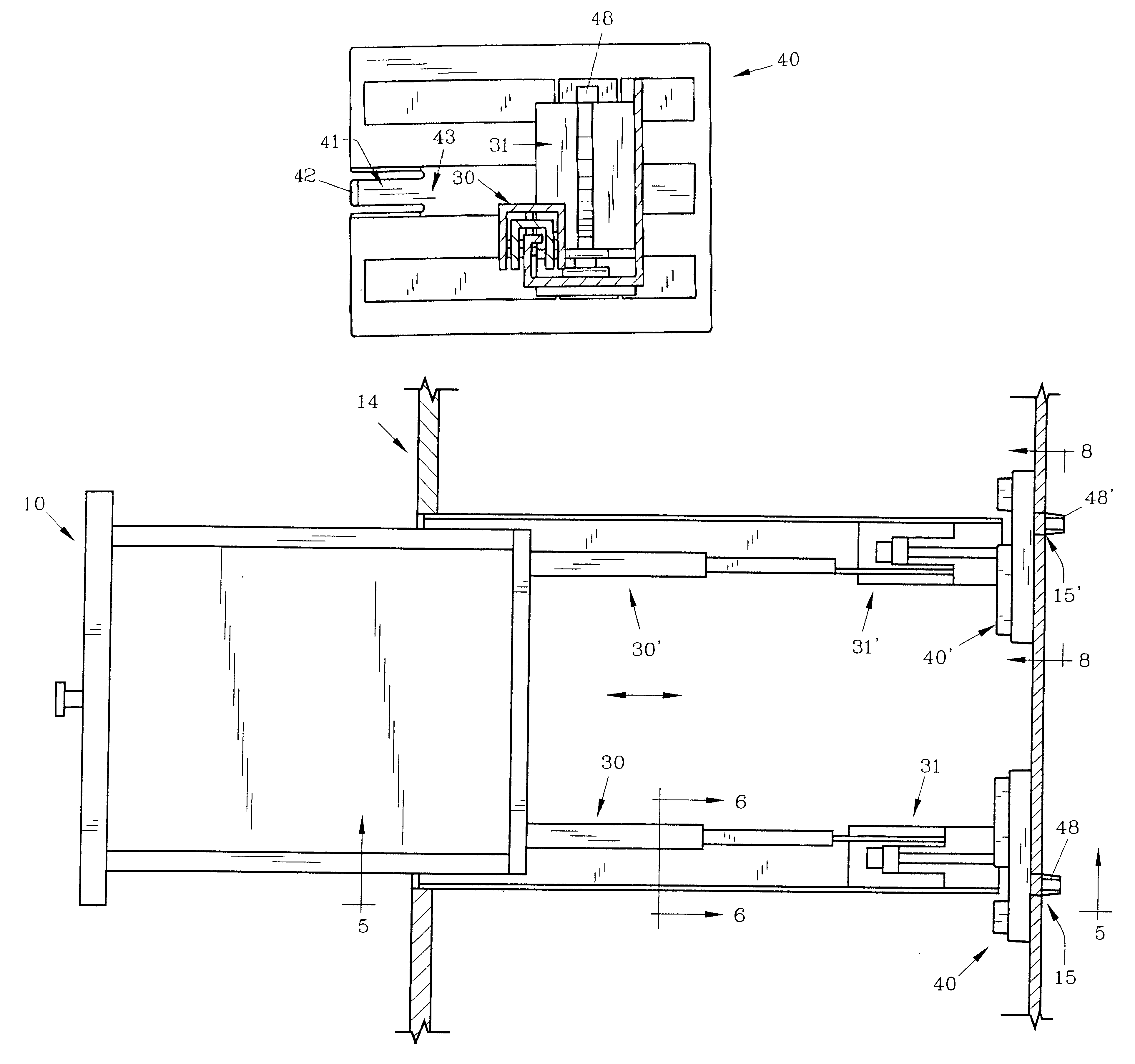 Bracket and method for converting side mount drawer to under mount drawer