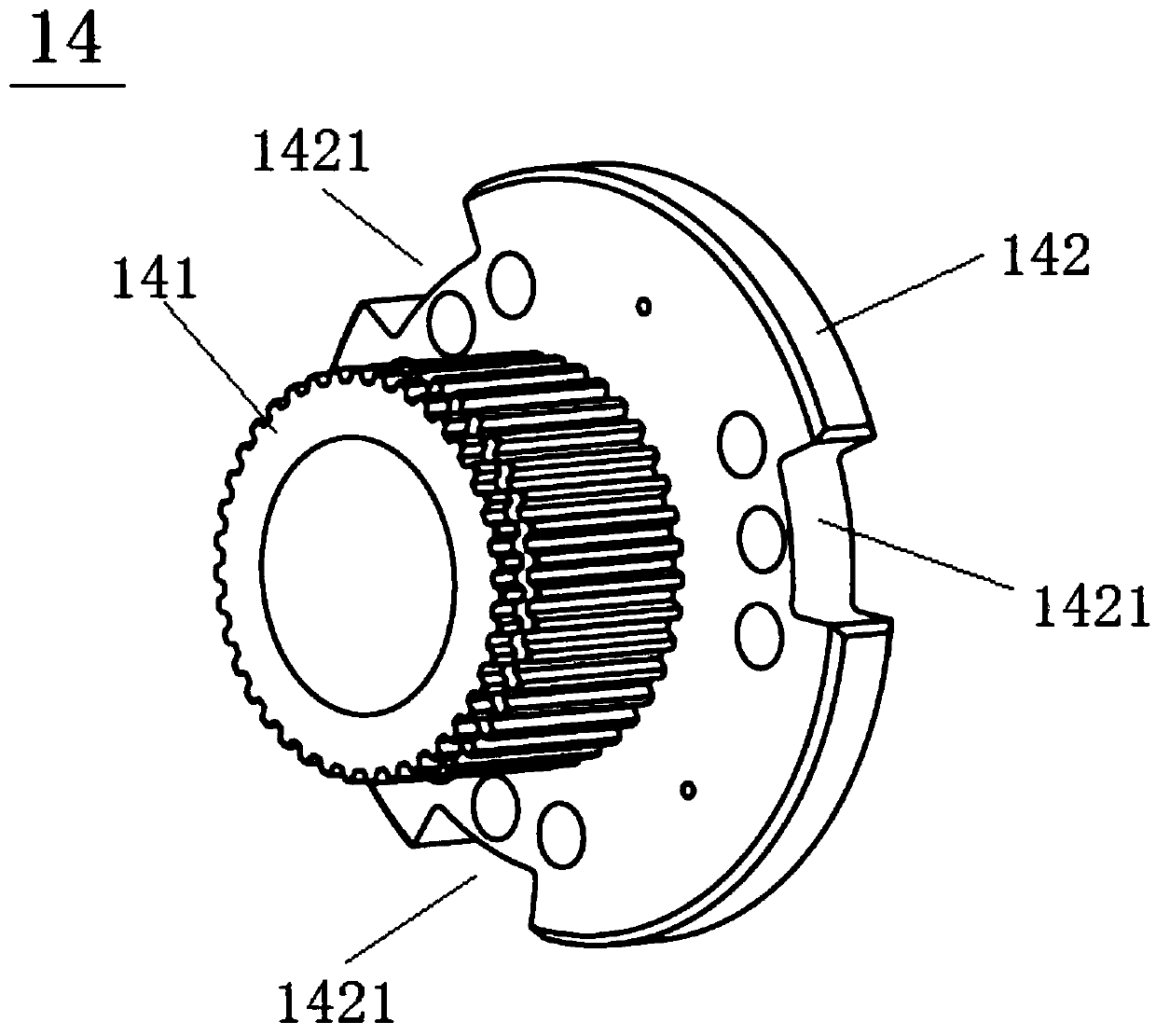 Bi-directional backstop capable of meeting high-speed rotation requirement