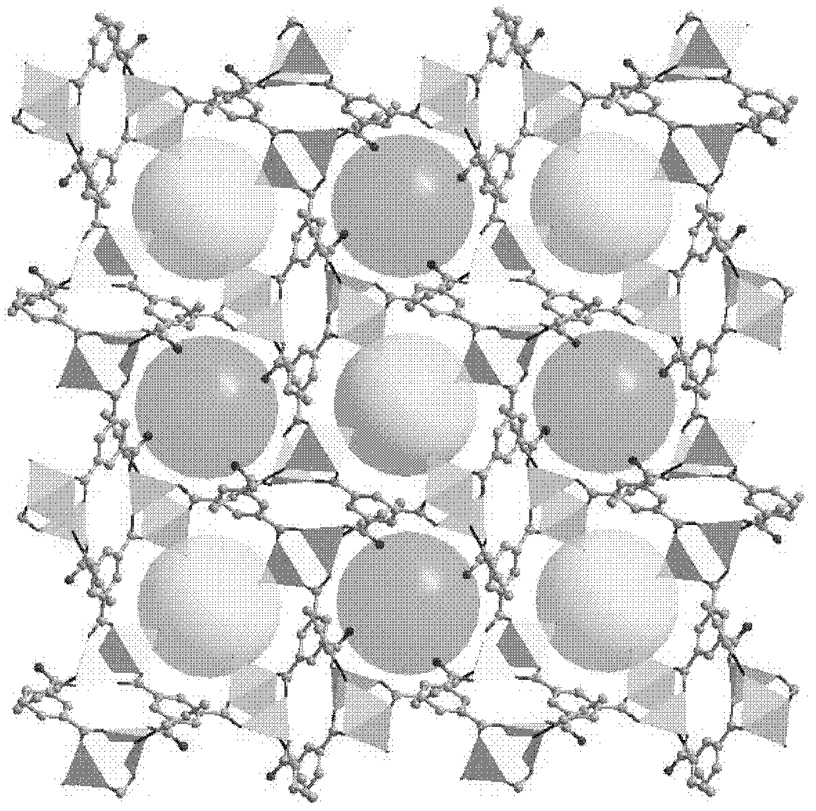 Zinc-cluster porous luminescent complex, and preparation method and application thereof