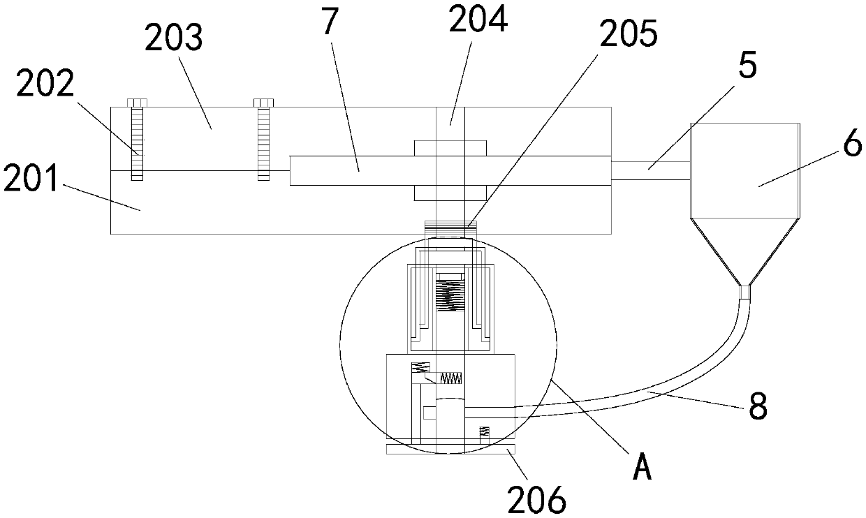 A steel ball pressing machine for universal wheels of luggage