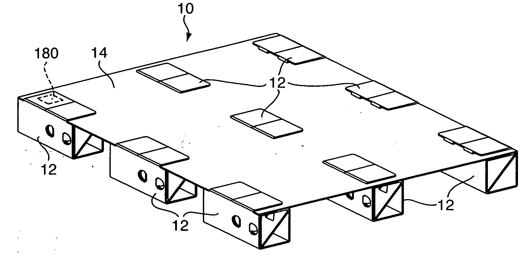 Foldable support leg and pallet assembly formed therefrom