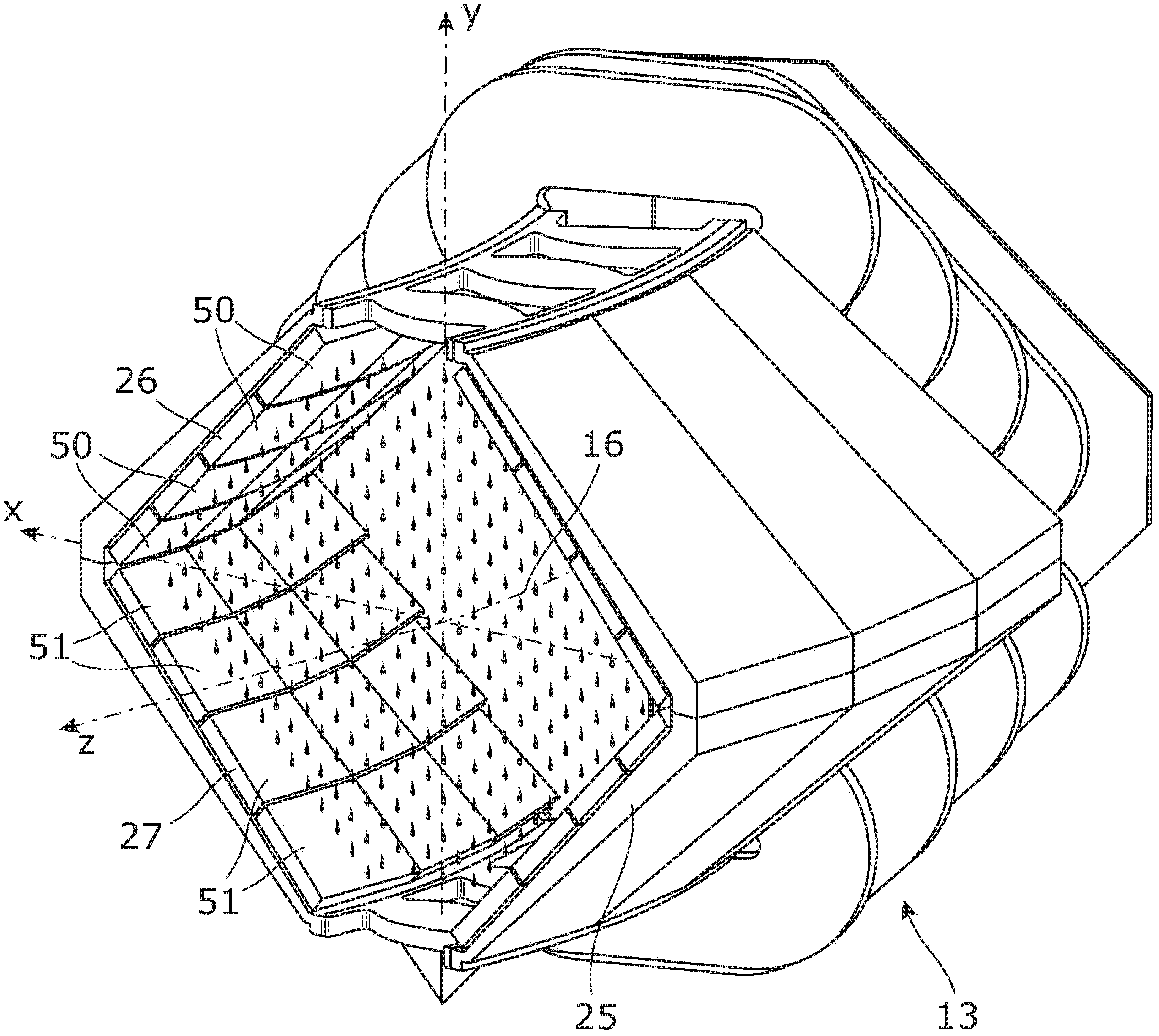 Ion beam bending magnet for a ribbon-shaped ion beam