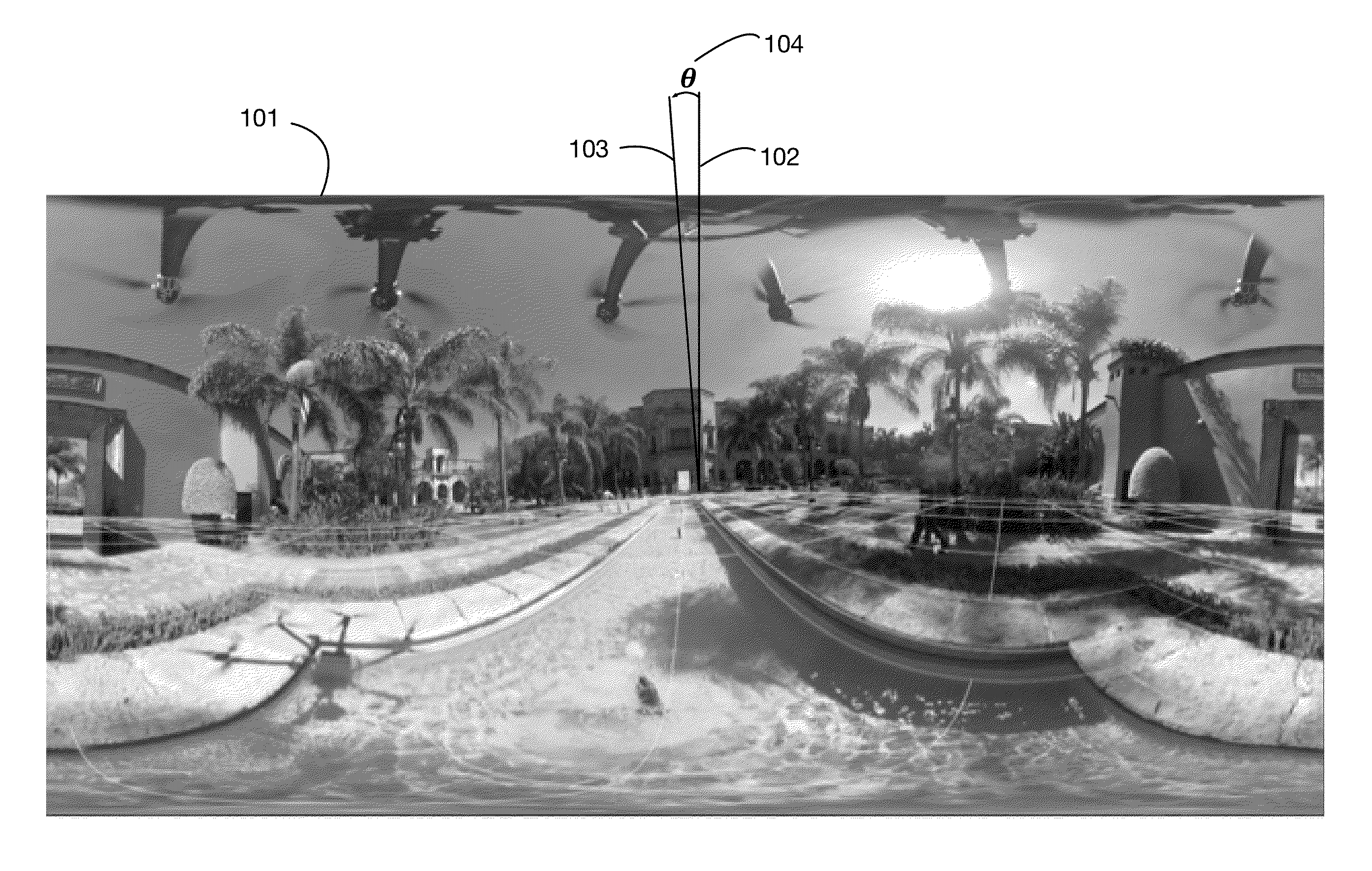 System and method for removing camera rotation from a panoramic video