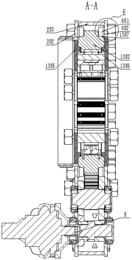 Screwing mechanism and coupling centering and screwing device