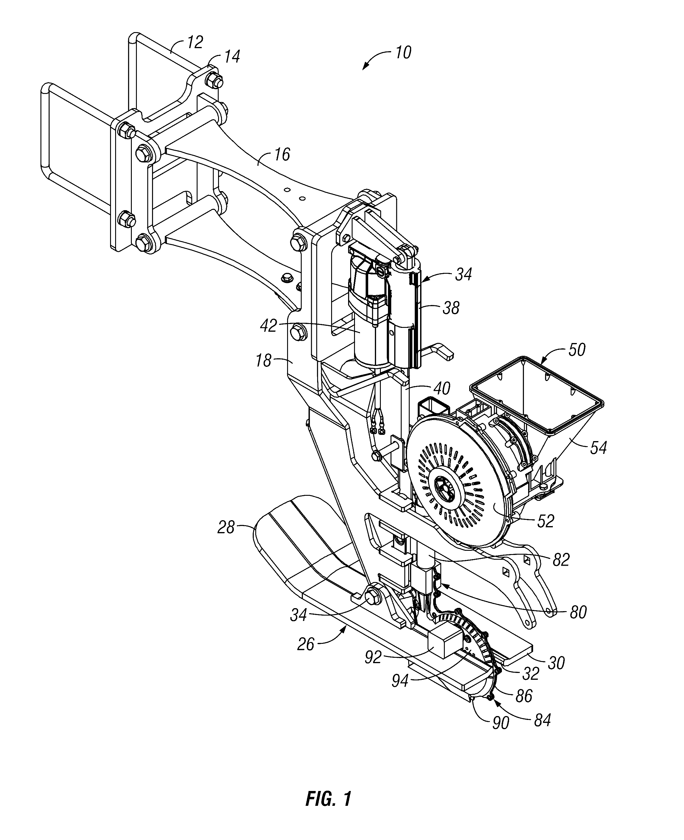 Row unit for an agricultural planting implement