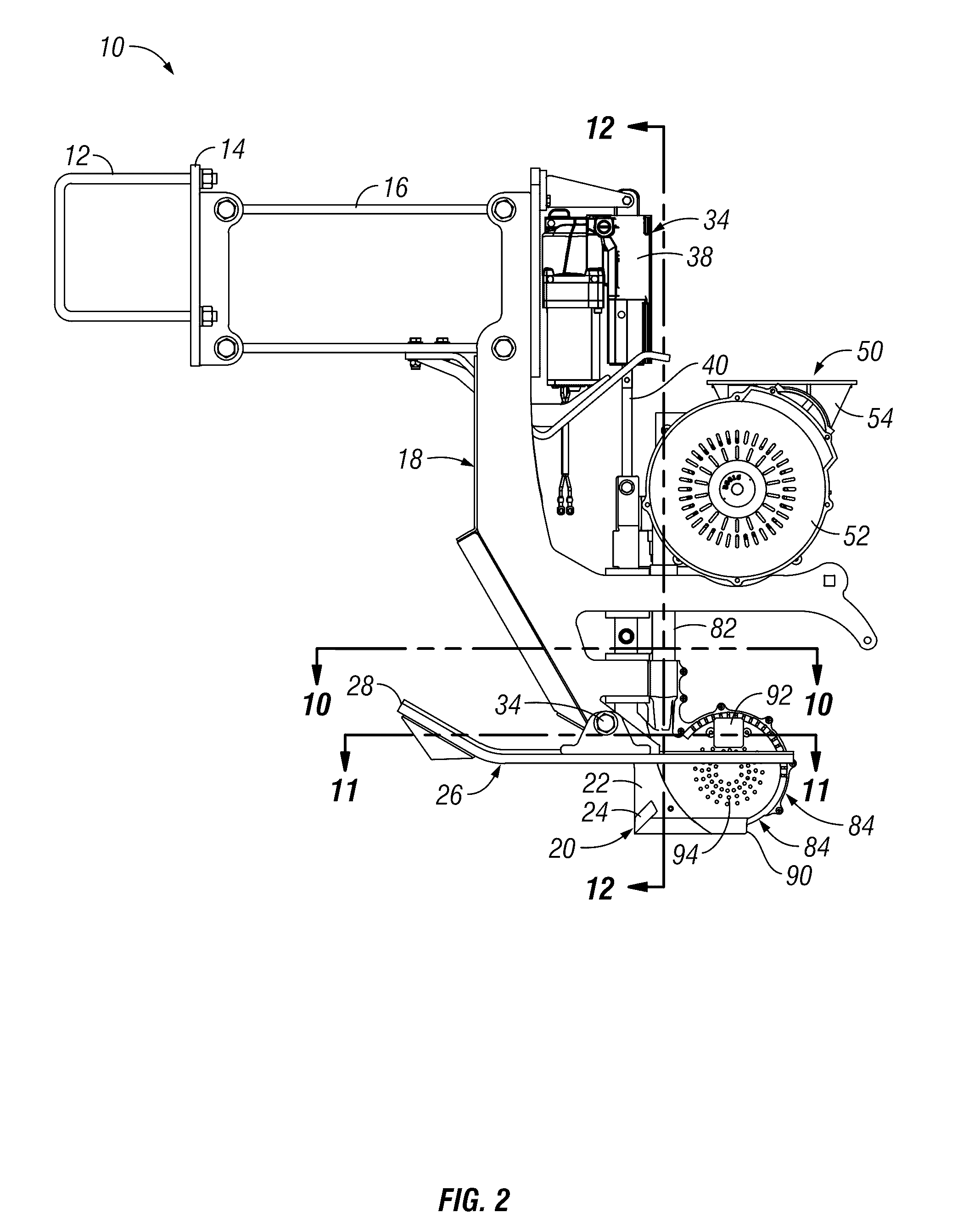 Row unit for an agricultural planting implement