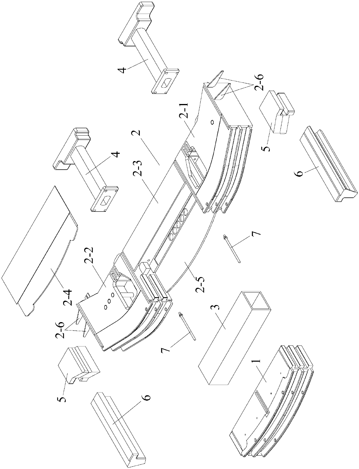 Front-end energy-absorption device of subway vehicle