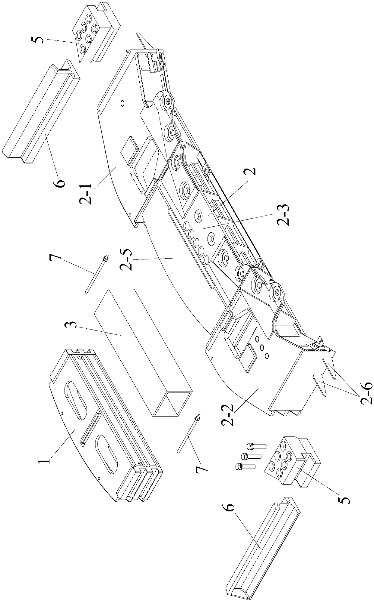 Front-end energy-absorption device of subway vehicle