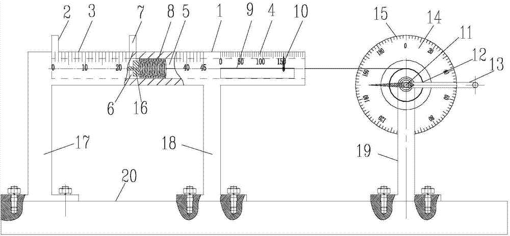 Gap measuring device and particularly elevator landing door gap measuring instrument