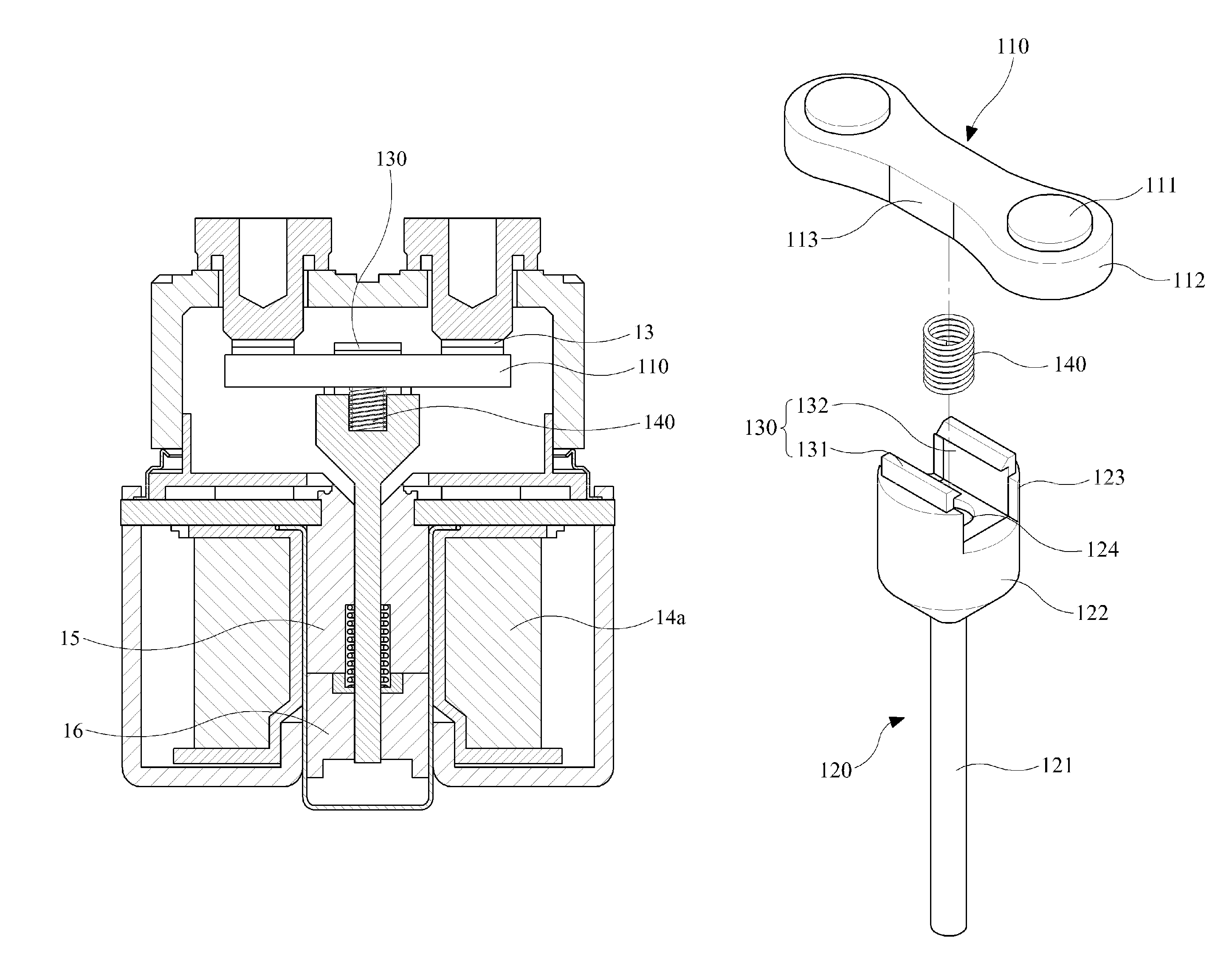 Movable contact assembly of electromagnetic switch