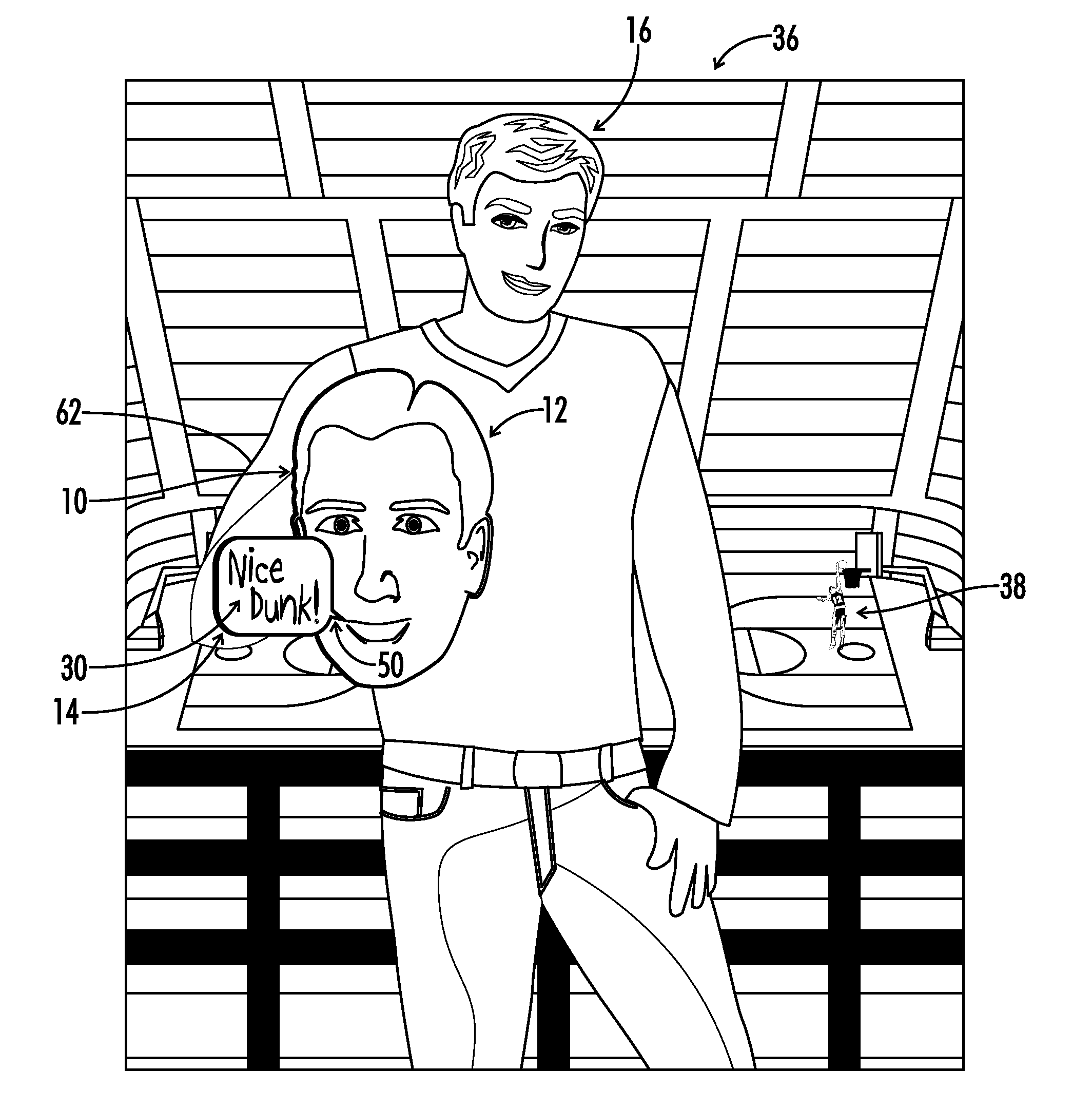 Method and device for real time expression