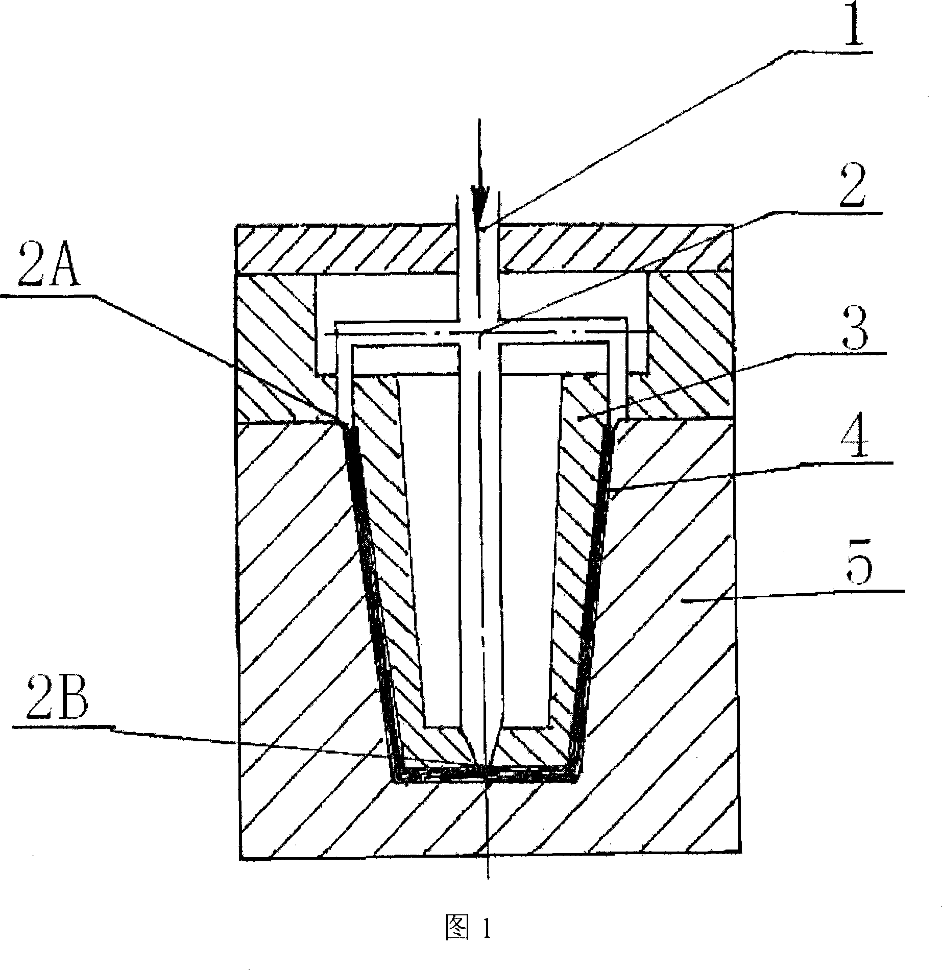 Method for processing container with deep wall