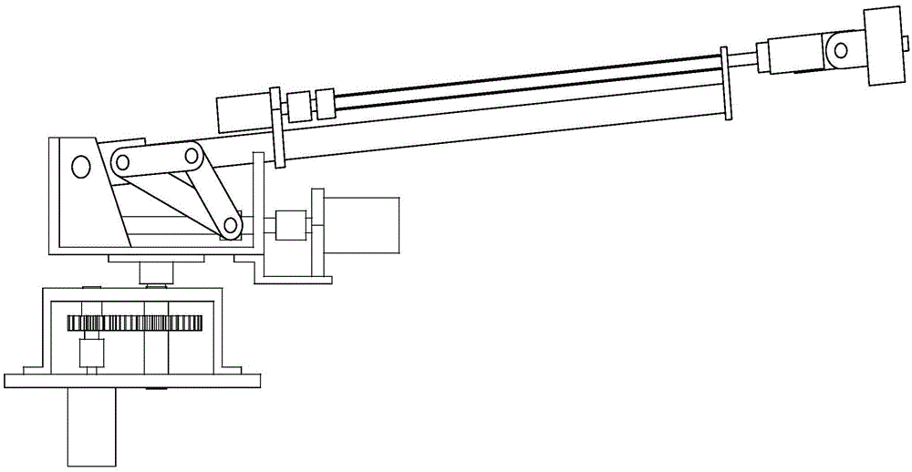 Foldable detection manipulator based on delta configuration connecting rod transmission