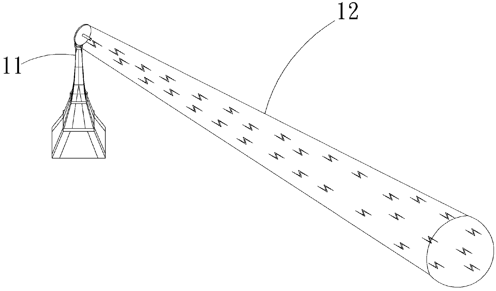 Energy light wave transmitting system