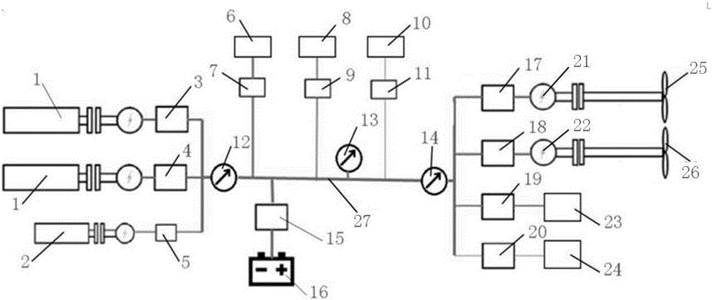 Comprehensive ship electric propelling system and using method