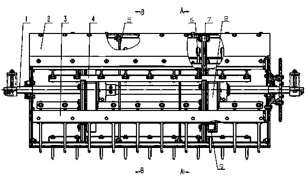 Residual film picking roller with film picking teeth