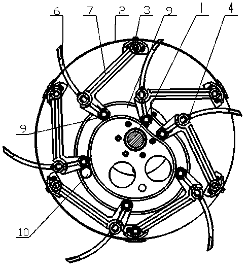 Residual film picking roller with film picking teeth