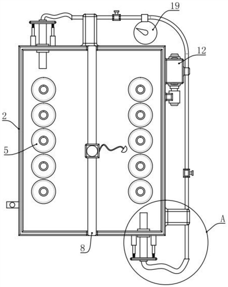 Fire hose air tightness detection device