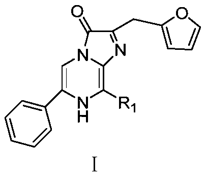 Phenyl imidazopyrazinone compound as well as preparation method and application thereof