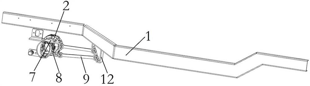 Electric vehicle chassis assembly and mining electric vehicle