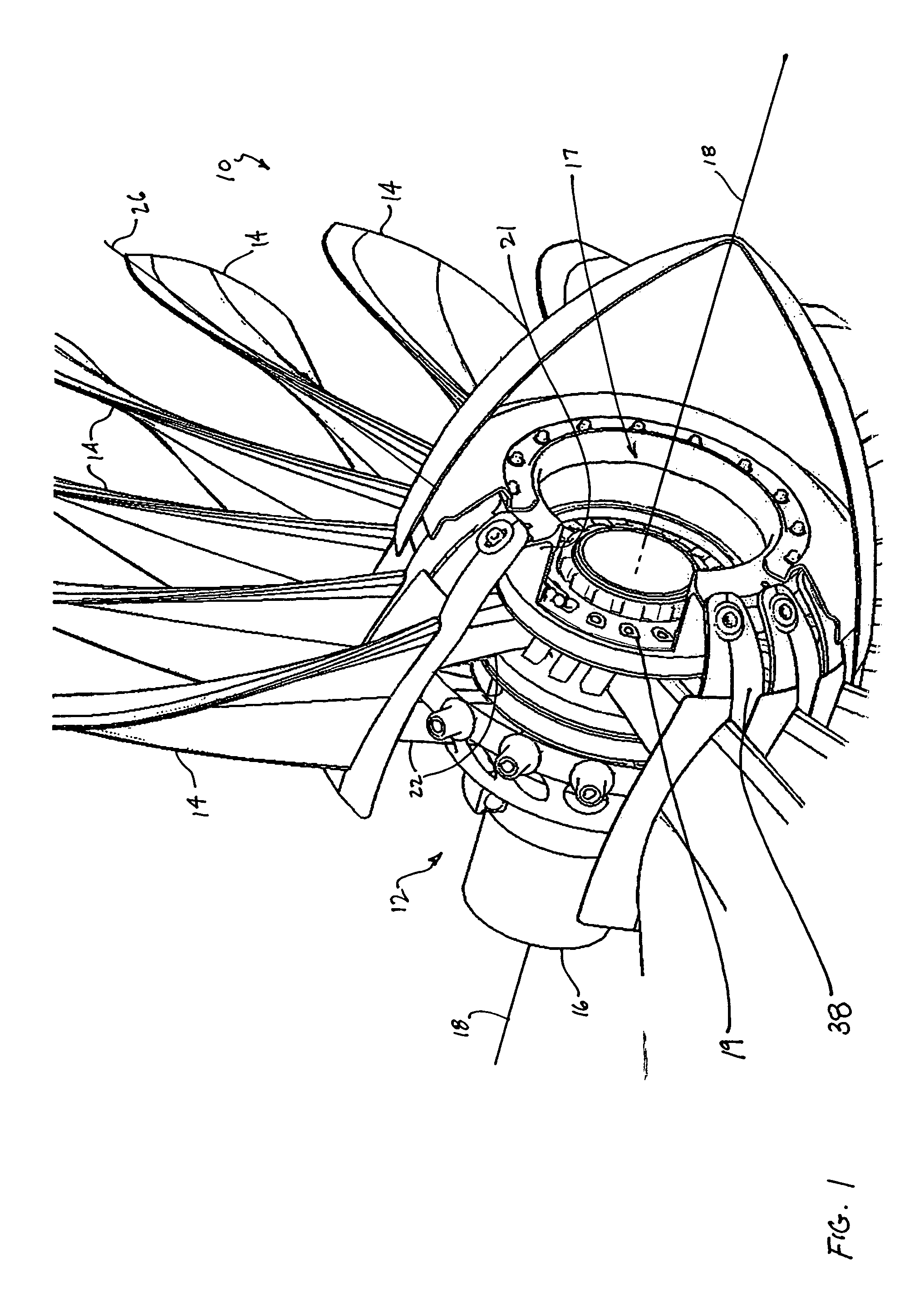 Variable pitch rotor blade with double flexible retention elements